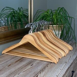 Solid Wood Clothing Hangers – Set of 26 (multiple listings)